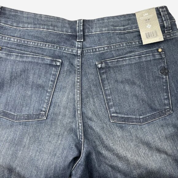 Lee Skinny Stretch Jeans 16M Medium Wash NWT Mid Rise Denim Pants - Picture 5 of 9